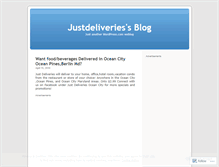 Tablet Screenshot of justdeliveries.wordpress.com