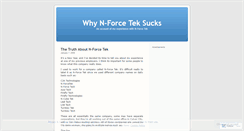 Desktop Screenshot of nforceteksucks.wordpress.com