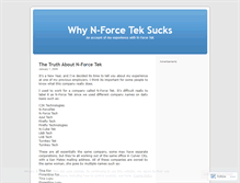 Tablet Screenshot of nforceteksucks.wordpress.com