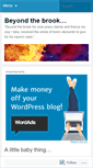 Mobile Screenshot of beyondthebrook.wordpress.com