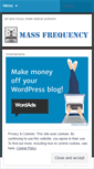 Mobile Screenshot of massfreq.wordpress.com