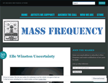 Tablet Screenshot of massfreq.wordpress.com