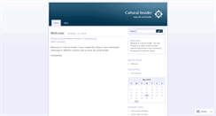 Desktop Screenshot of culuralinsider.wordpress.com