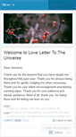 Mobile Screenshot of lovelettertotheuniverse.wordpress.com