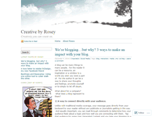 Tablet Screenshot of creativebyrosey.wordpress.com