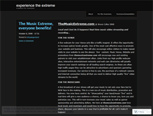 Tablet Screenshot of experiencetheextreme.wordpress.com