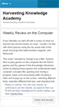 Mobile Screenshot of harvestingknowledgeacademy.wordpress.com
