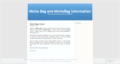 Desktop Screenshot of michebags.wordpress.com