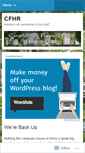 Mobile Screenshot of cfhrblog.wordpress.com