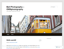 Tablet Screenshot of ownphoto.wordpress.com