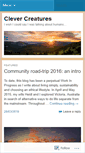 Mobile Screenshot of clevercreatures.wordpress.com