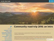 Tablet Screenshot of clevercreatures.wordpress.com