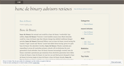 Desktop Screenshot of hsiping.bancdebinaryadvisorsreviews.wordpress.com