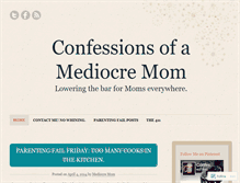 Tablet Screenshot of confessionsofamediocremom.wordpress.com