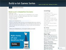 Tablet Screenshot of buildalotgames.wordpress.com