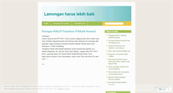 Desktop Screenshot of forlamongan.wordpress.com