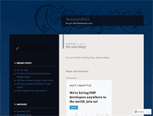 Tablet Screenshot of beautyindirt3.wordpress.com