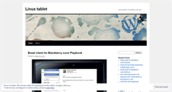 Desktop Screenshot of linuxtablet.wordpress.com