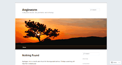Desktop Screenshot of angleworm.wordpress.com