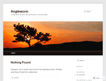 Tablet Screenshot of angleworm.wordpress.com