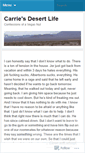 Mobile Screenshot of carriemervine.wordpress.com