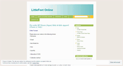 Desktop Screenshot of littlefeetonline.wordpress.com