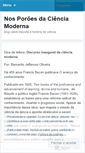 Mobile Screenshot of nosporoesdacienciamoderna.wordpress.com