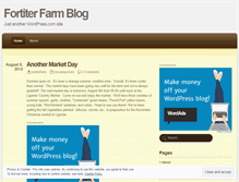 Tablet Screenshot of fortiterfarm.wordpress.com