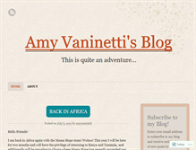 Tablet Screenshot of amyvaninetti.wordpress.com