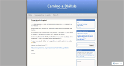 Desktop Screenshot of caminoadialisis.wordpress.com