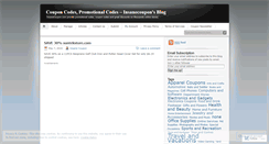Desktop Screenshot of insanecoupon.wordpress.com
