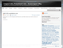 Tablet Screenshot of insanecoupon.wordpress.com