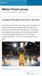 Mobile Screenshot of melonfreshproxy.wordpress.com