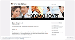 Desktop Screenshot of dramaslovers.wordpress.com