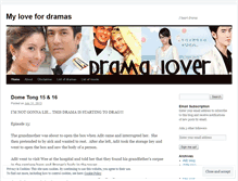 Tablet Screenshot of dramaslovers.wordpress.com