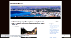 Desktop Screenshot of homesinfrance.wordpress.com