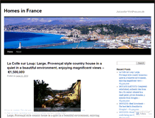 Tablet Screenshot of homesinfrance.wordpress.com