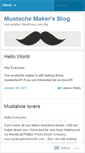 Mobile Screenshot of mustachemaker.wordpress.com