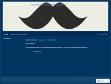 Tablet Screenshot of mustachemaker.wordpress.com