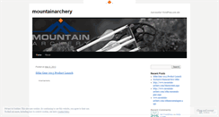 Desktop Screenshot of mountainarchery.wordpress.com