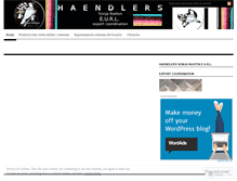 Tablet Screenshot of haendlers.wordpress.com