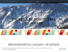 Tablet Screenshot of guayentescuelahosteleria.wordpress.com