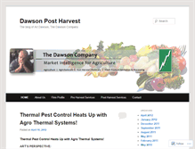 Tablet Screenshot of dawsonpostharvest.wordpress.com
