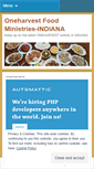 Mobile Screenshot of indianaoneharvest.wordpress.com