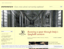Tablet Screenshot of eurosnews.wordpress.com