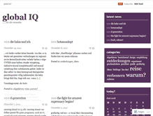 Tablet Screenshot of globaliq.wordpress.com