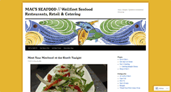 Desktop Screenshot of macsseafood.wordpress.com