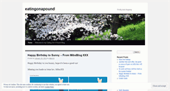 Desktop Screenshot of eatingonapound.wordpress.com
