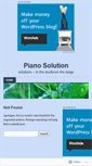 Mobile Screenshot of pianosolution.wordpress.com