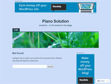 Tablet Screenshot of pianosolution.wordpress.com